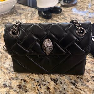 Kurt Geiger Designer Black Quilted Leather Chain Shoulder Bag. Excellent!